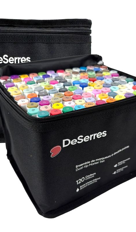 Dual-Tip Alcohol Markers – Set of 120