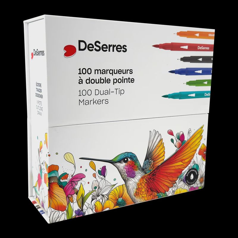 Dual Tip Waterbased Marker Set 100pc