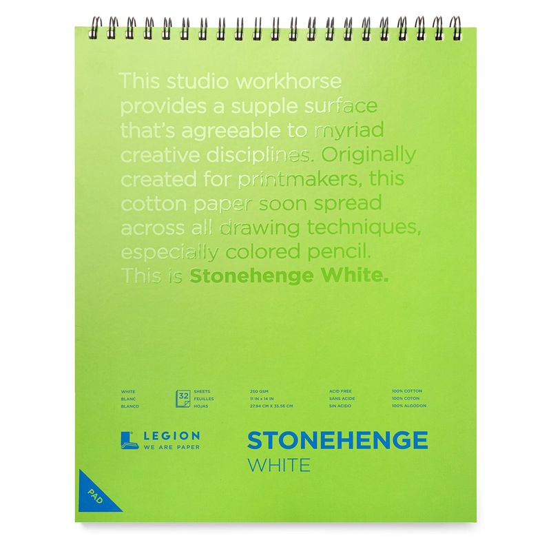 Stonehenge Pad Spiral 11x14 32 SH WH