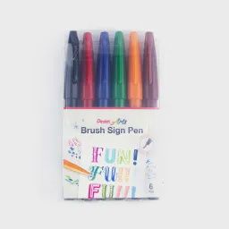 Pentel Arts Brush Sign Pen Set#1