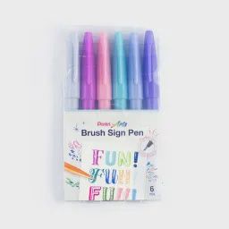 Pentel Arts Brush Sign Pen Set#2