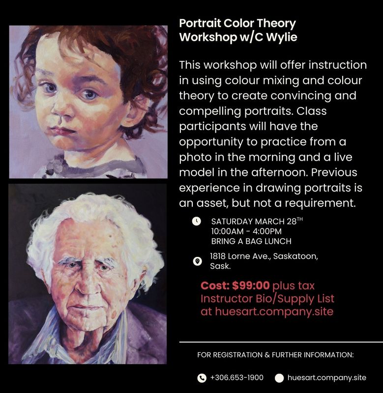 Portrait Colour Theory Workshop C Wylie