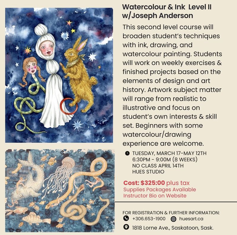 Watercolour &amp; Ink Level lI J Anderson