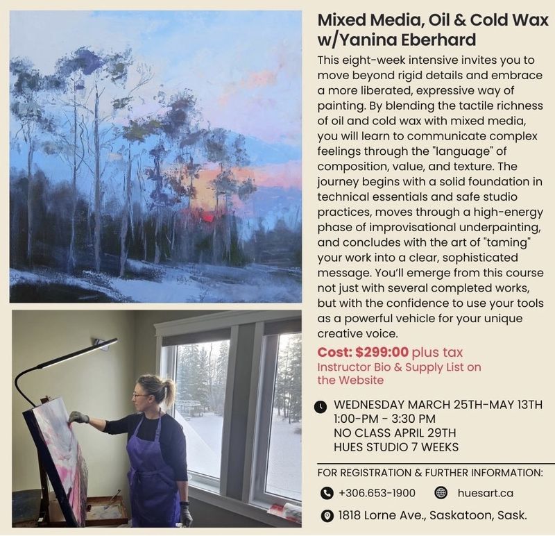 Mixed Media Oil and Cold Wax Y Eberhard