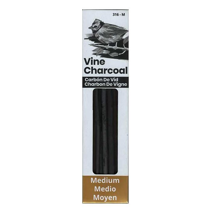 Vine Charcoal Medium 4 pc