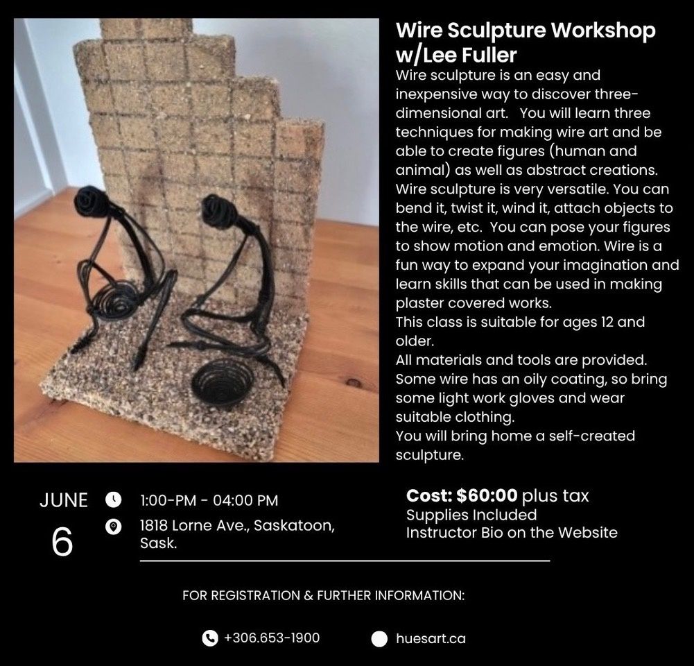 Sat Wire Sculpture Workshop L Fuller