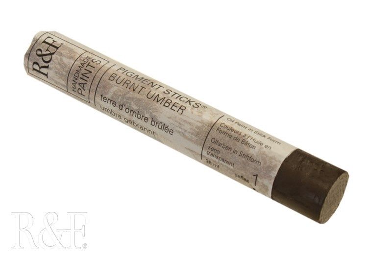 R&amp;F Burnt Umber Pigment Stick 38ml