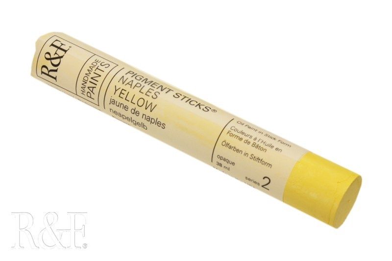 R&amp;F Naples Yellow Pigment Stick 38ml