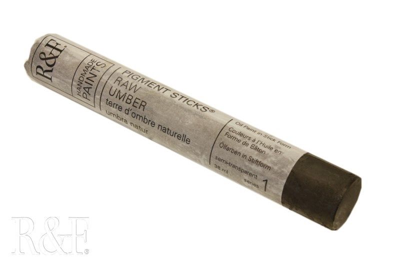 R&amp;F Raw Umber Pigment Stick 38ml