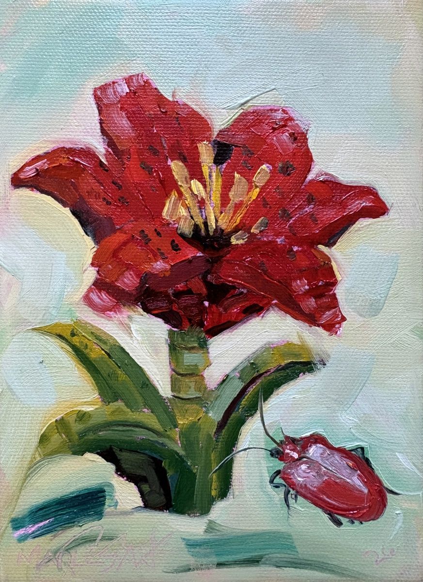 Sask Western Lily by Marlessa Wesolowski