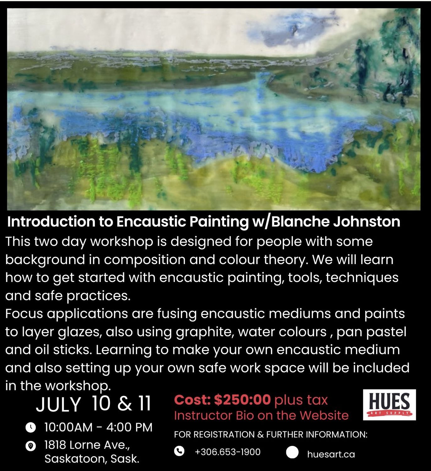 Intro to Encaustic Painting Blanche Johnston