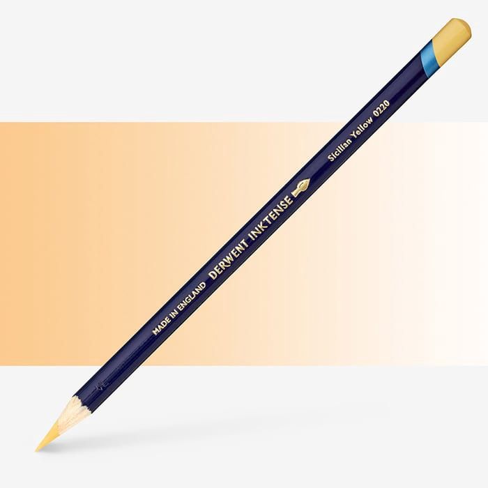 Derwent Inktense Sicilian Yellow Pencil