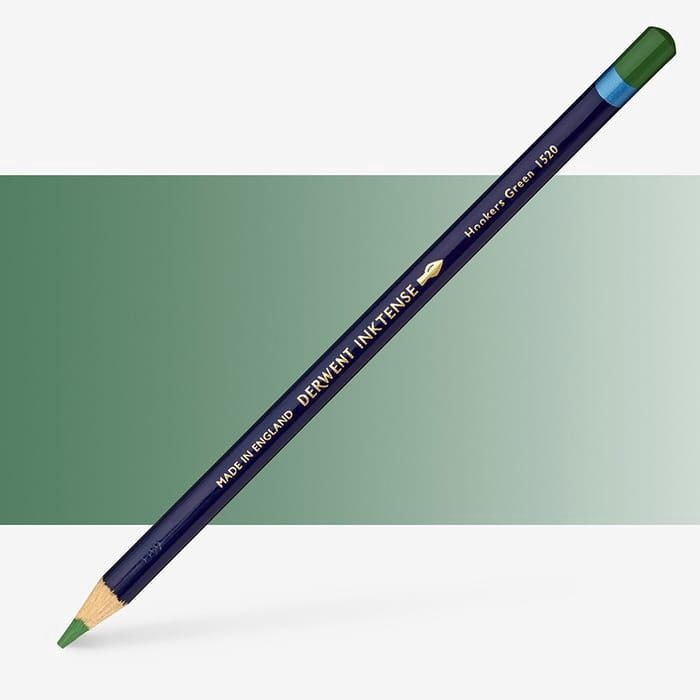Derwent Inktense Hookers Green Pencil