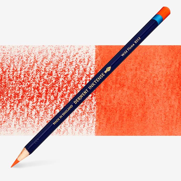 Derwent Inktense Wild Flame Pencil