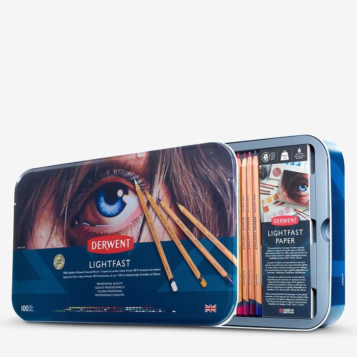 Derwent Lightfast 100 Pencil Tin Set