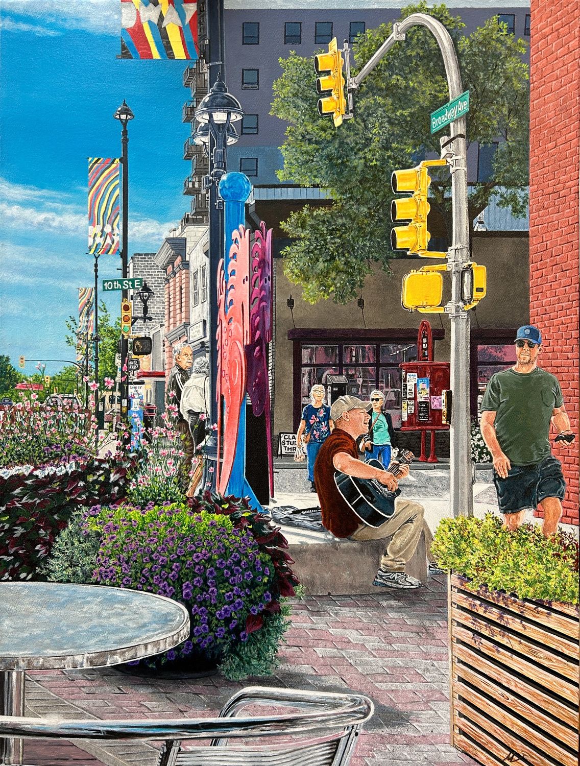 Broadway Busker by Michael Martin