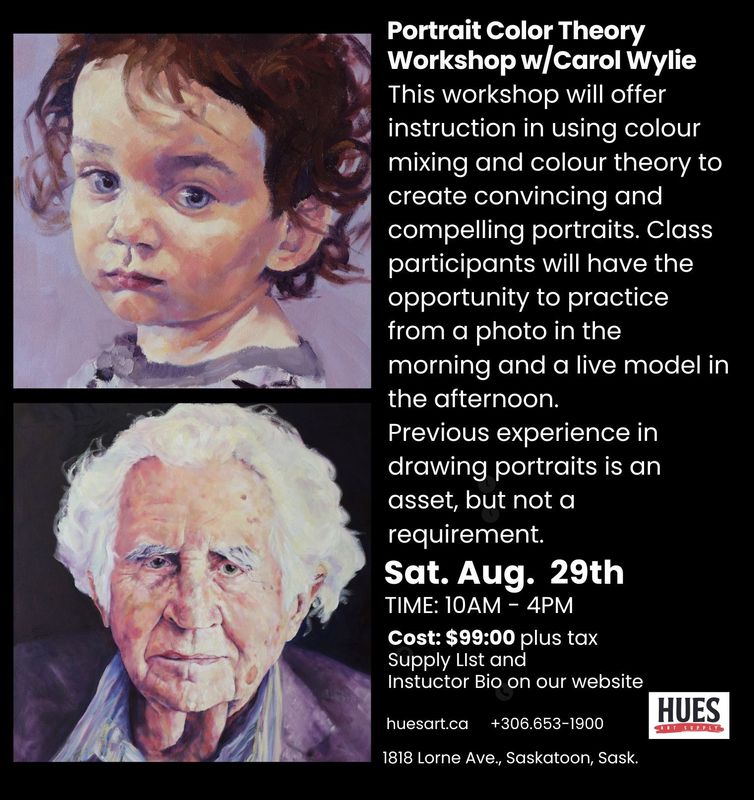 Portrait Colour Theory Workshop C Wylie Aug 29
