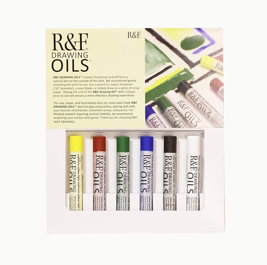 R &amp; F Drawing Oil Introductory Set 6pc