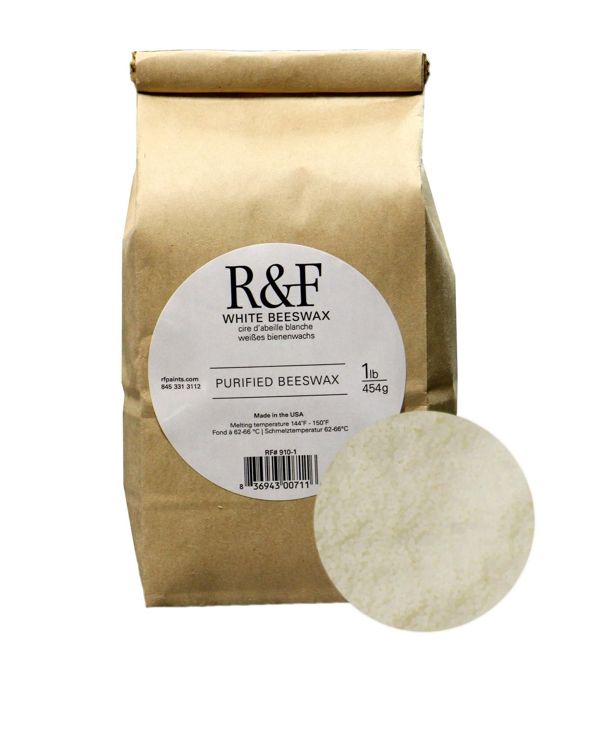 R&amp;F Purified Beeswax 454G