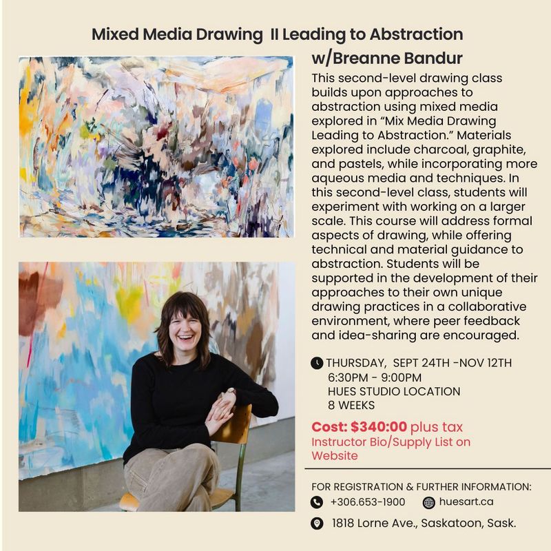Mix Media Drawing II Leading to Abstraction B.Bandur