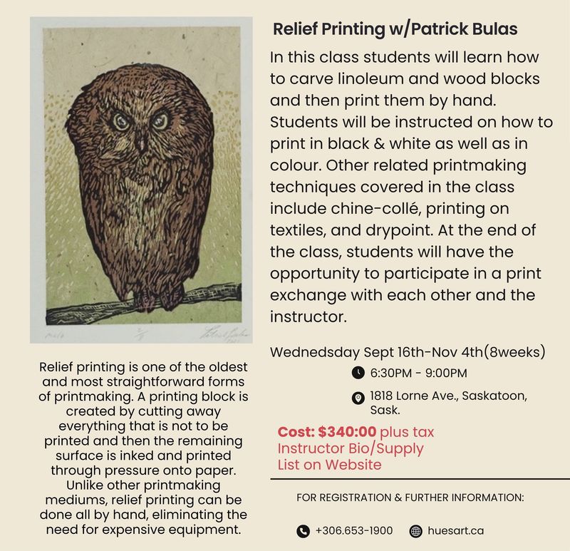 Relief Printmaking Patrick Bulas