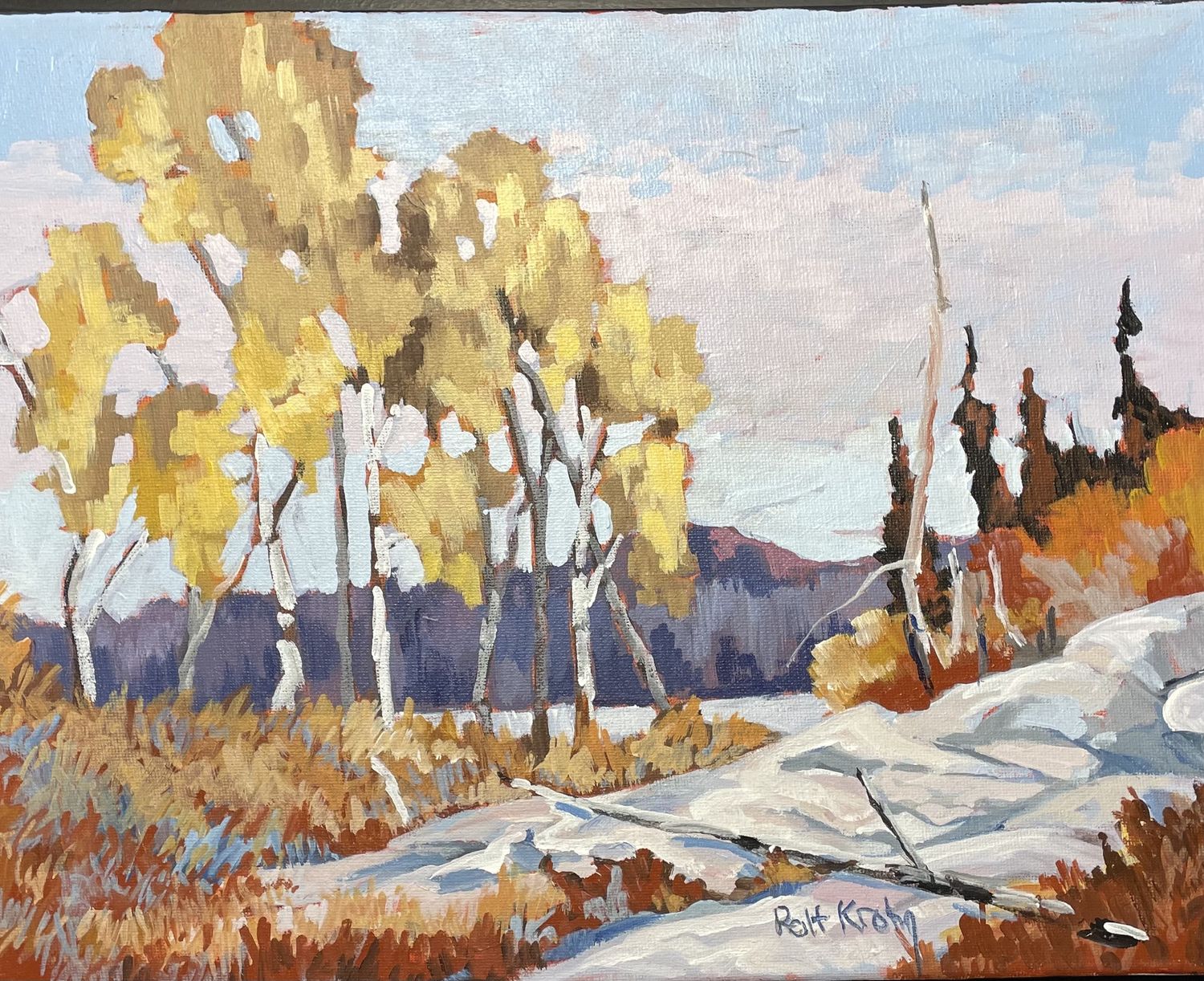 Birches by Rolf Krohn