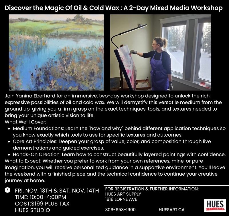 Nov 13-14 Cold Wax Mixed Media Workshop Yanina Eberhard