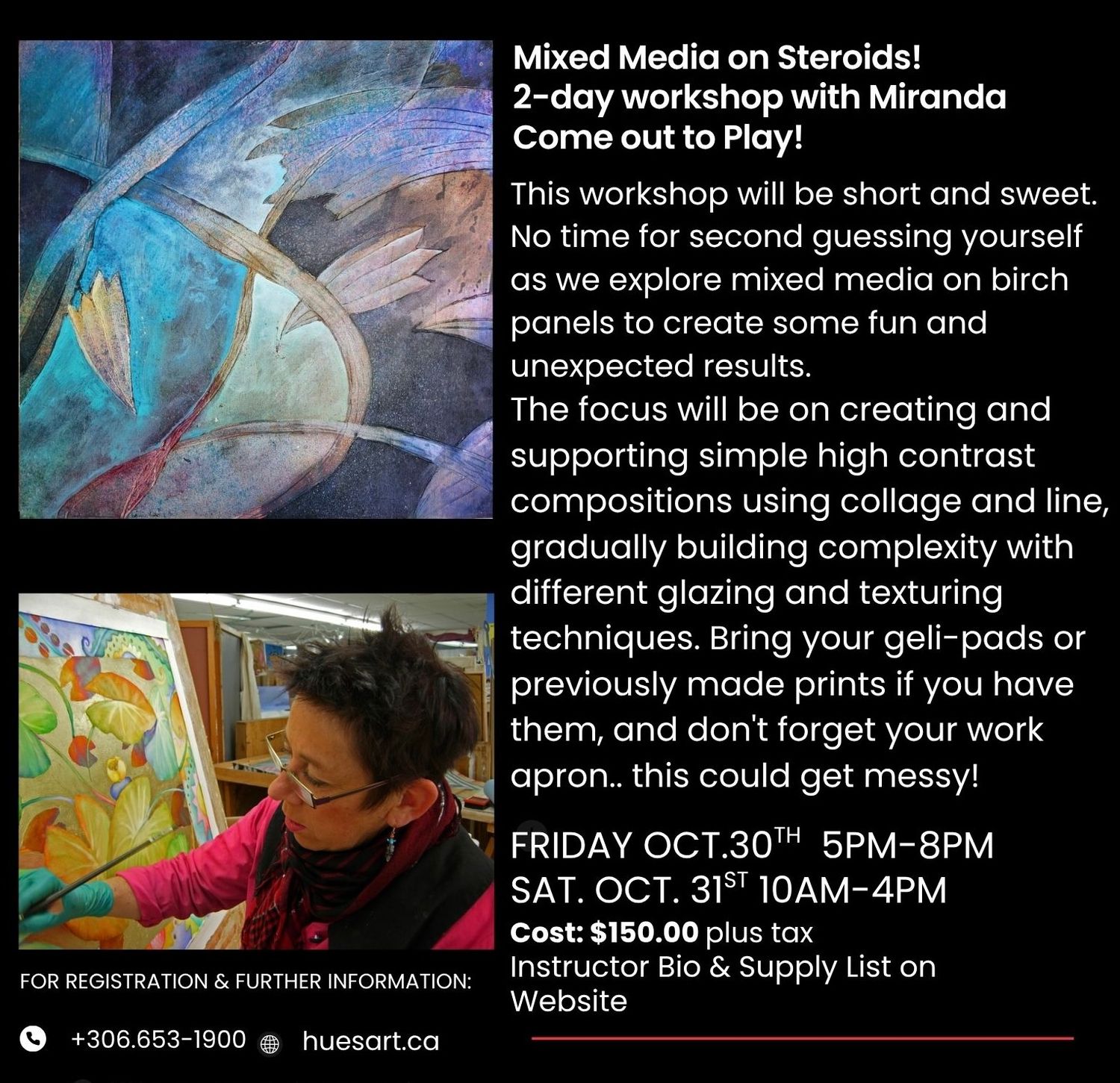 Oct 30 Mixed Media Workshop M Jones