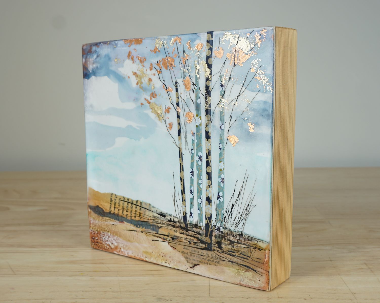 Aspens in Fall by Diane Larouche Ellard