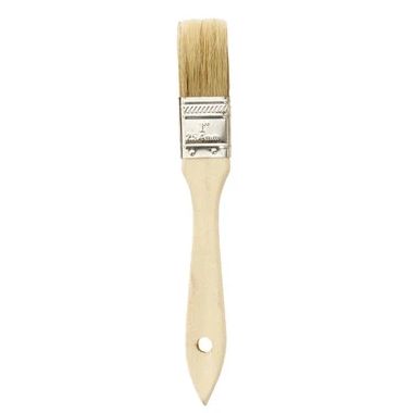 1" White Bristle Chip Brush