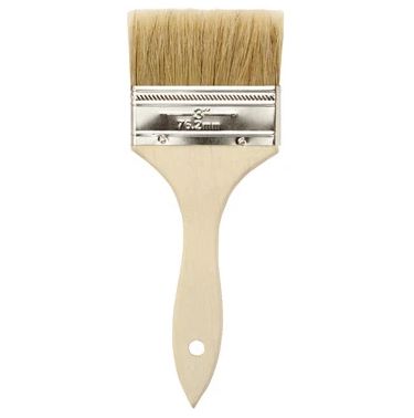 3 " White Bristle Chip Brush