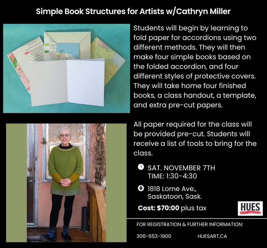 Nov 7 Simple Book Structures for Artists