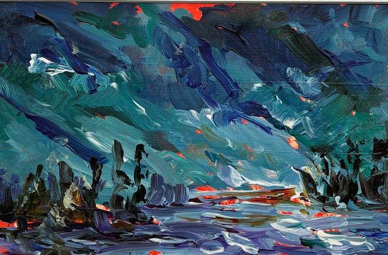 Sunrise on Emma Lake #2 by Randi Lalonde