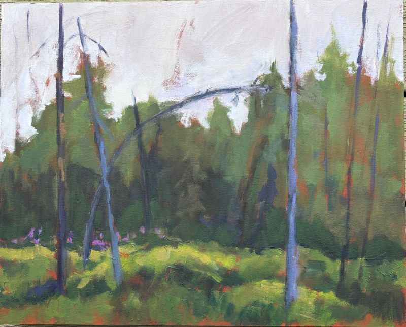 Anglin Lake, Forest View by Randi Lalonde