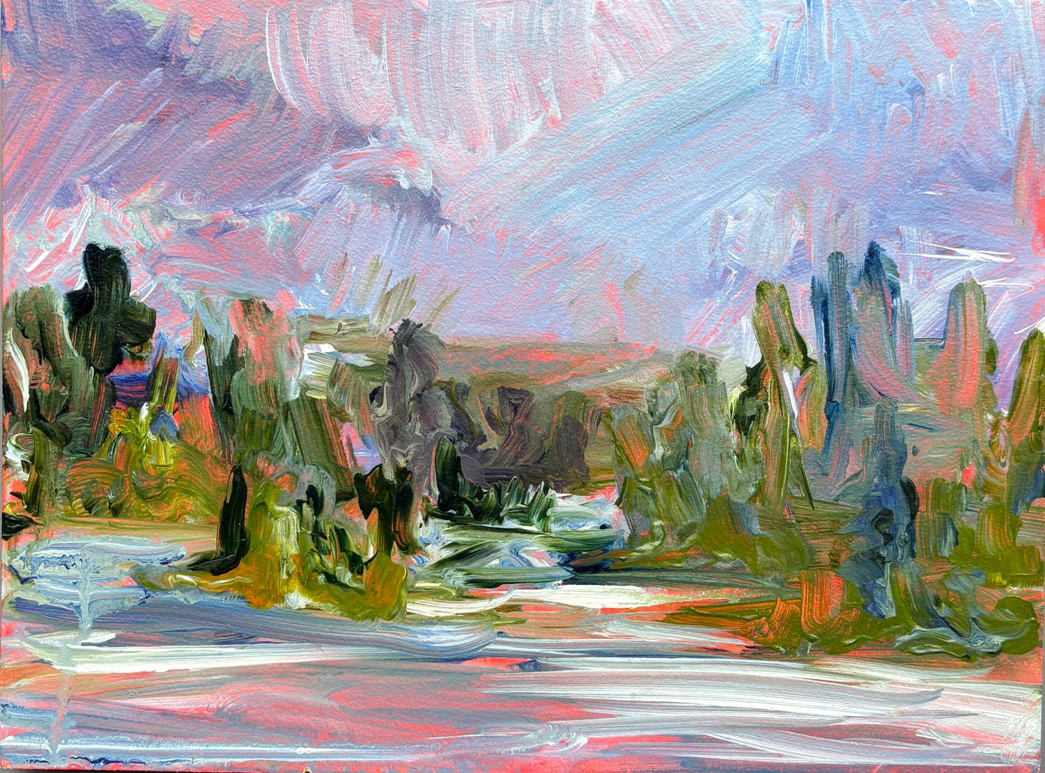 Rainstorm, Anglin Lake by Randi Lalonde