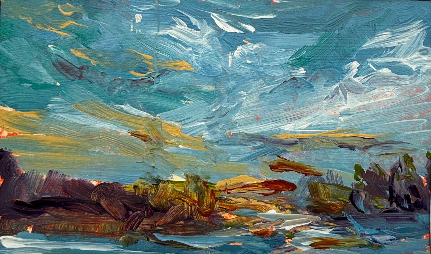 Sunrise on Emma Lake #3 by Randi Lalonde