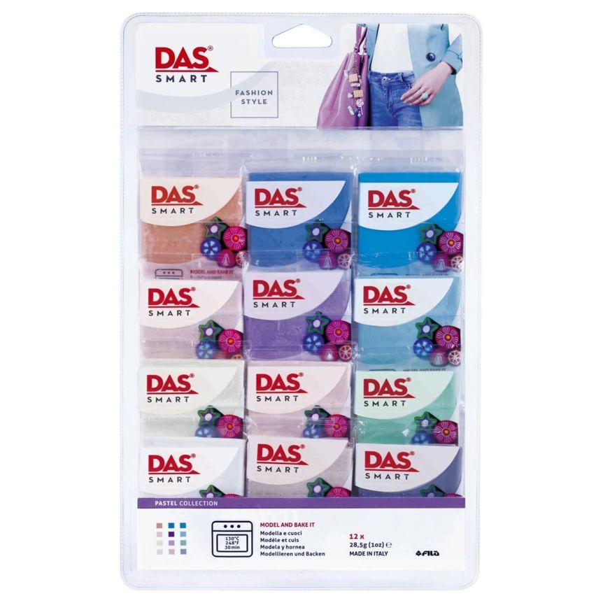 Das Smart Pastel Polymer Clay Set 12 Piece