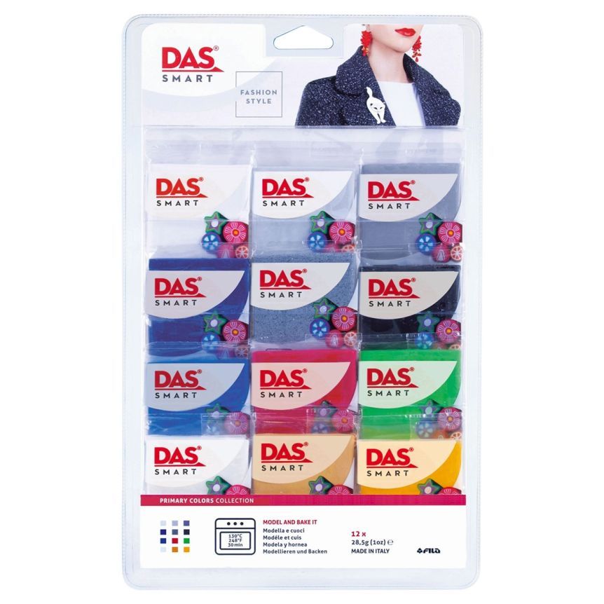 Das Smart Primary Polymer Clay Set 12 piece