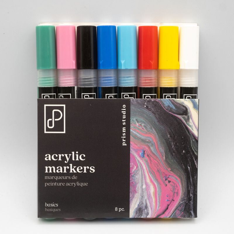 Prism Studio Acrylic Paint Marker Basic Set 8 piece Prism Studio Acrylic Paint Marker Basic Set 8 piece
