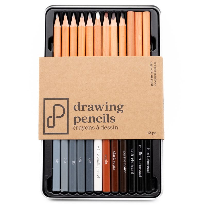 Prism Studio Drawing Tin Set 12 piece Prism Studio Drawing Tin Set 12 piece