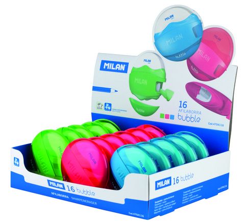 Milan Bubble Sharpener with Eraser