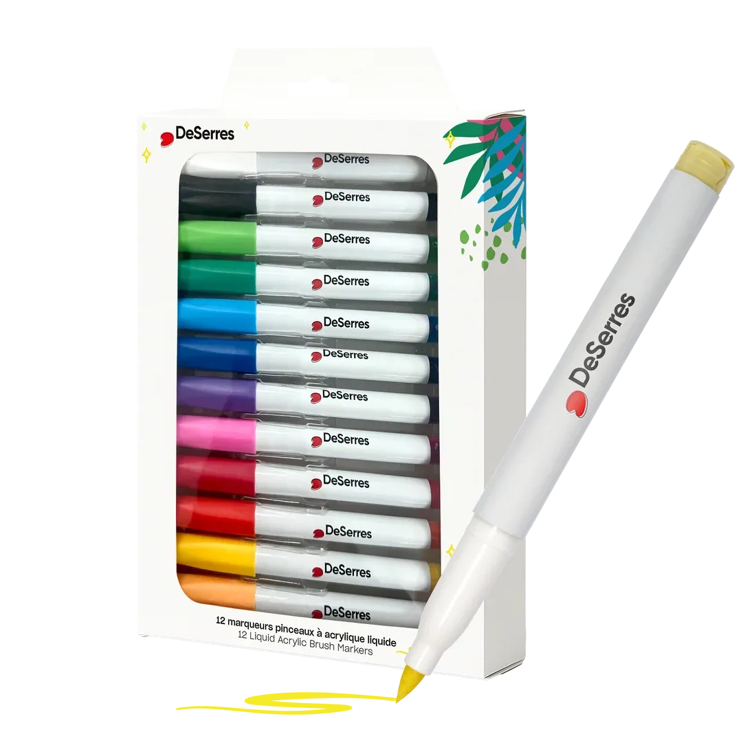 Brush Tip Marker Set 12 piece