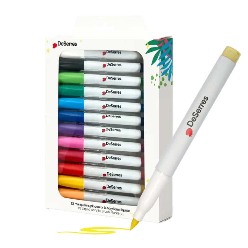 Brush Tip Marker Set 12 piece