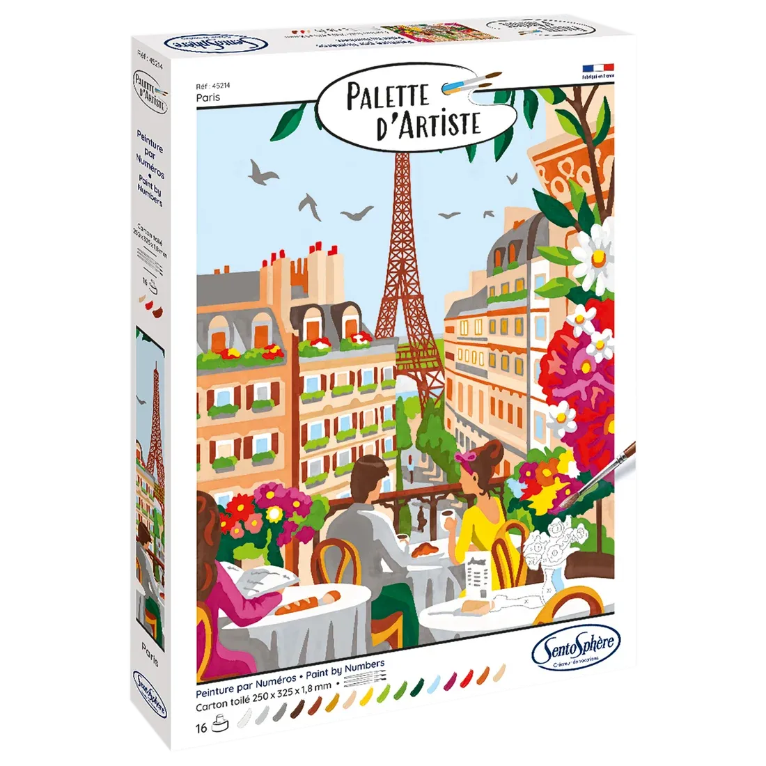 Artist's Palette Paris Paint by Number Kit