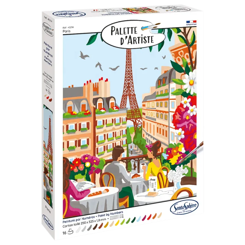 Artist's Palette Paris Paint by Number Kit