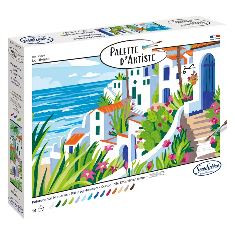 Artist Palette La Riviera Paint by Numbers Kit
