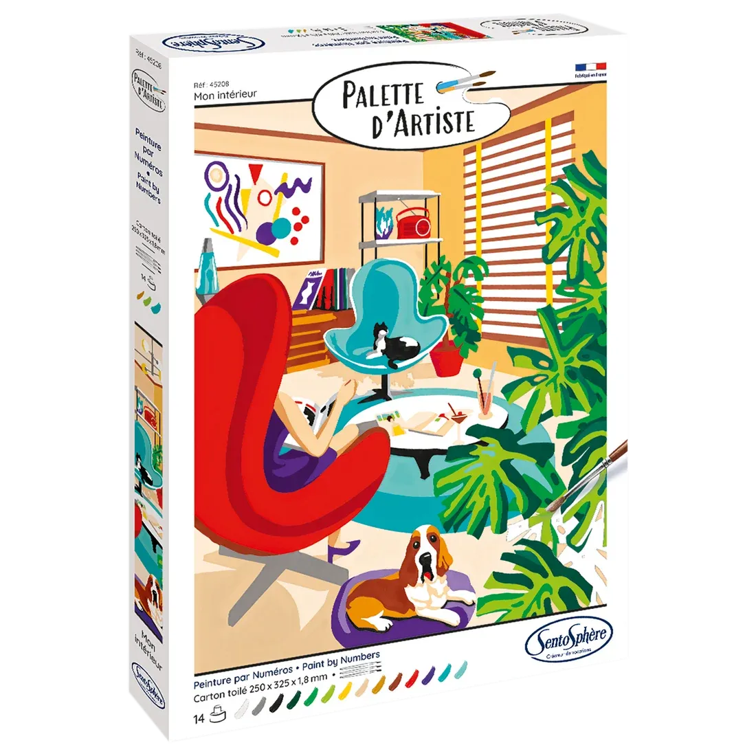 Artist Palette My Interior Paint by Numbers Kit