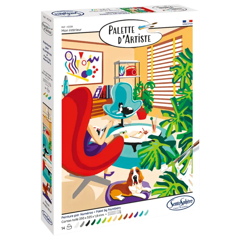 Artist Palette My Interior Paint by Numbers Kit