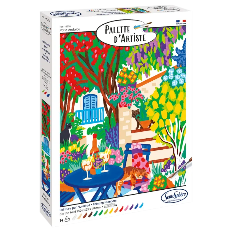 Artist Palette The Andalusian Patio Paint by Numbers Kit