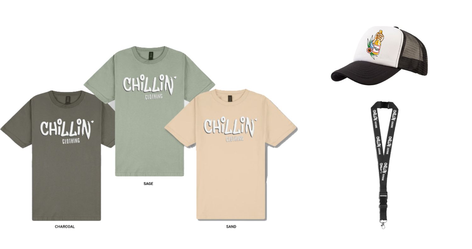 Bundle 1 ( Chiilin&#39; Puff Logo , Lanyard , &quot;Beer Bottle&quot; Trucker Hat )